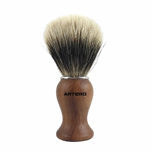 ARTERO N554 badger bristle shaving brush with wooden handle