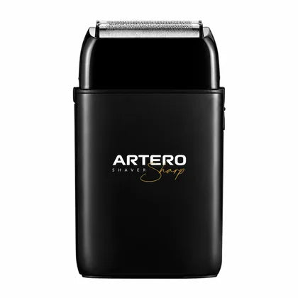 Black ARTERO SHARP M694 double-head shaver with metal body and twin foil shaving head