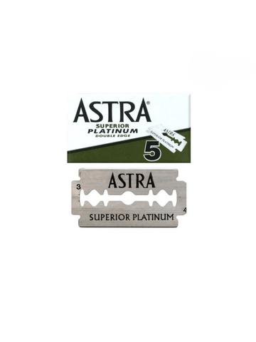 ASTRA Superior Platinum DE Blades 5 Pk (Green) – Professional Double Edge Razor Blades