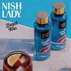 NISHLADY Beach Kiss 260ml vücut spreyi, taze ve ferah plaj temalı parfüm, yaz esintili kokusu.