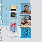 NISHLADY Beach Kiss 260ml vücut spreyi, plaj temalı ve ferah kokulu vücut parfümü, şişe ve etiket detaylarıyla.