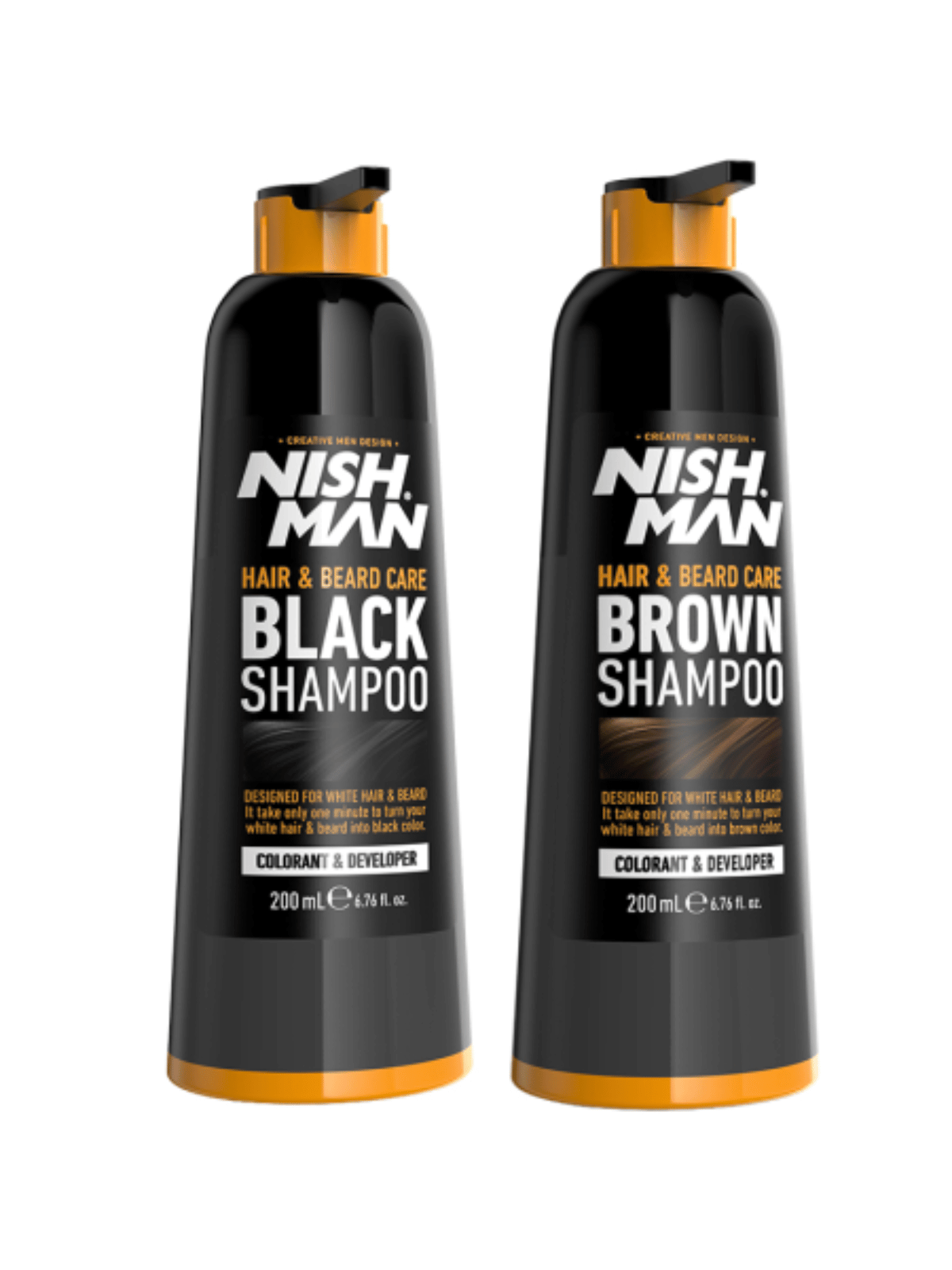 Nishman Hair & Beard Care Brown Shampoo 200 ML