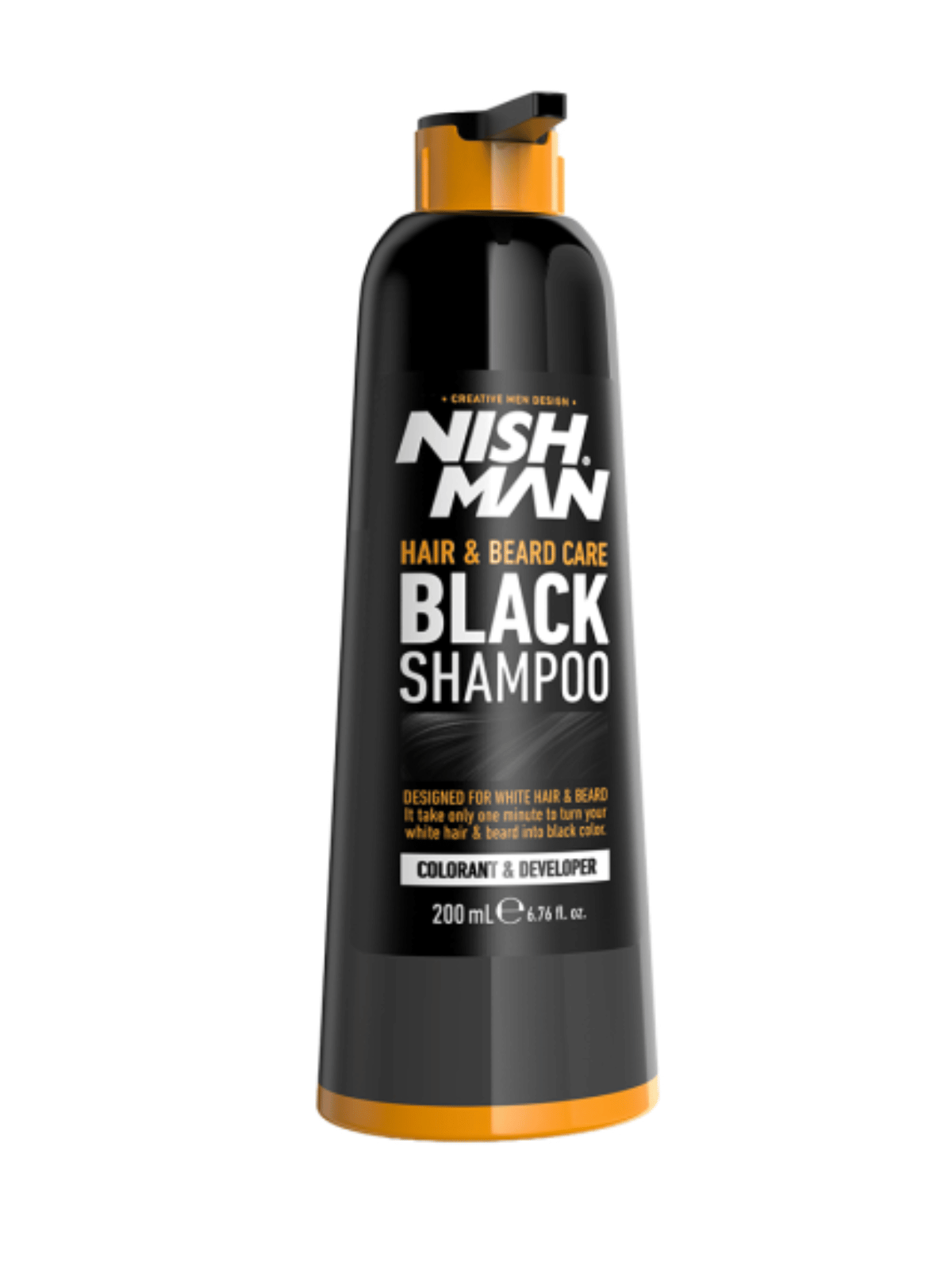 Nishman Hair & Beard Care Black Shampoo 200 ML