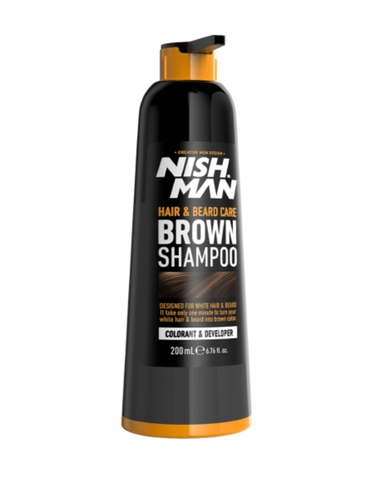 Nishman Hair & Beard Care Brown Shampoo 200 ML