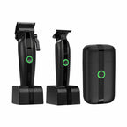 COCCO Veloce Lite Combo Black/Red – Professional Clipper, Trimmer & Shaver Set — Black/Black