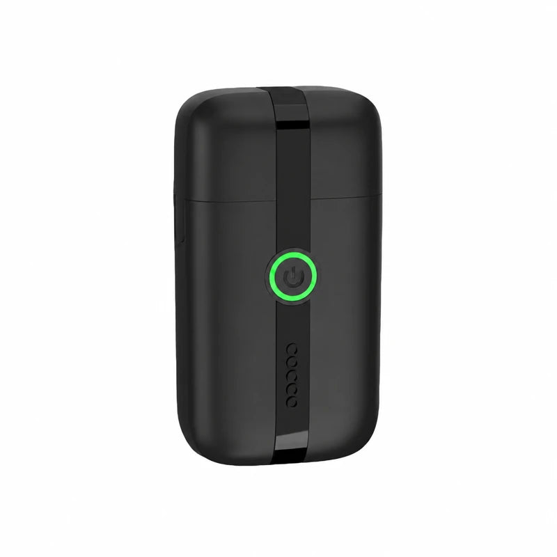 COCCO Veloce Lite Black/Black cordless foil shaver with protective cap