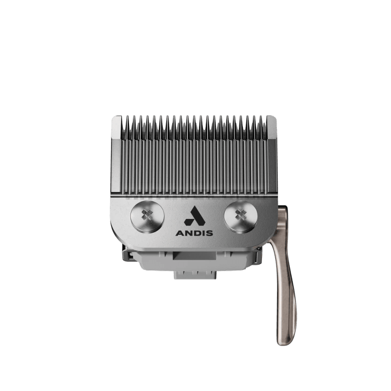 ANDIS reVITE Taper silver replacement blade module with two screws, ANDIS logo and adjustment lever