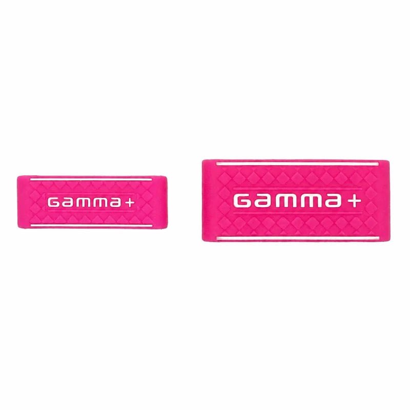 GAMMA+ pink rubber grip bands for clippers and trimmers