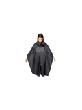 GAMMA+ Professional Barber Cape – Black with Logo Print
