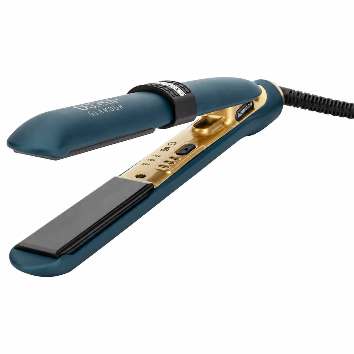 GAMMA Donna+ Glamour dark teal hair straightener
