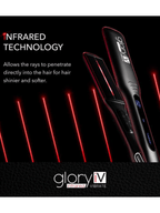 GAMMA+ GLORY iV – PROFESSIONAL INFRARED HAIR STRAIGHTENER WITH VIBRATION TECHNOLOGY