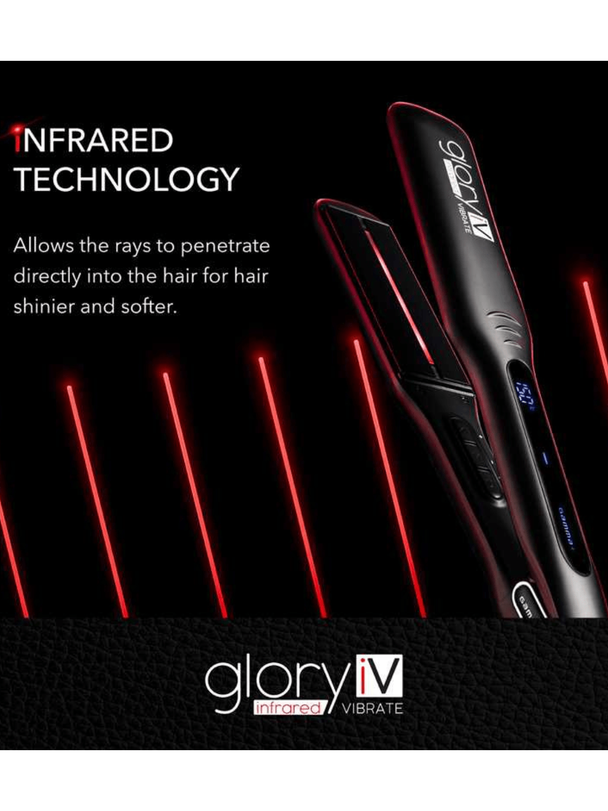 GAMMA+ GLORY iV – PROFESSIONAL INFRARED HAIR STRAIGHTENER WITH VIBRATION TECHNOLOGY