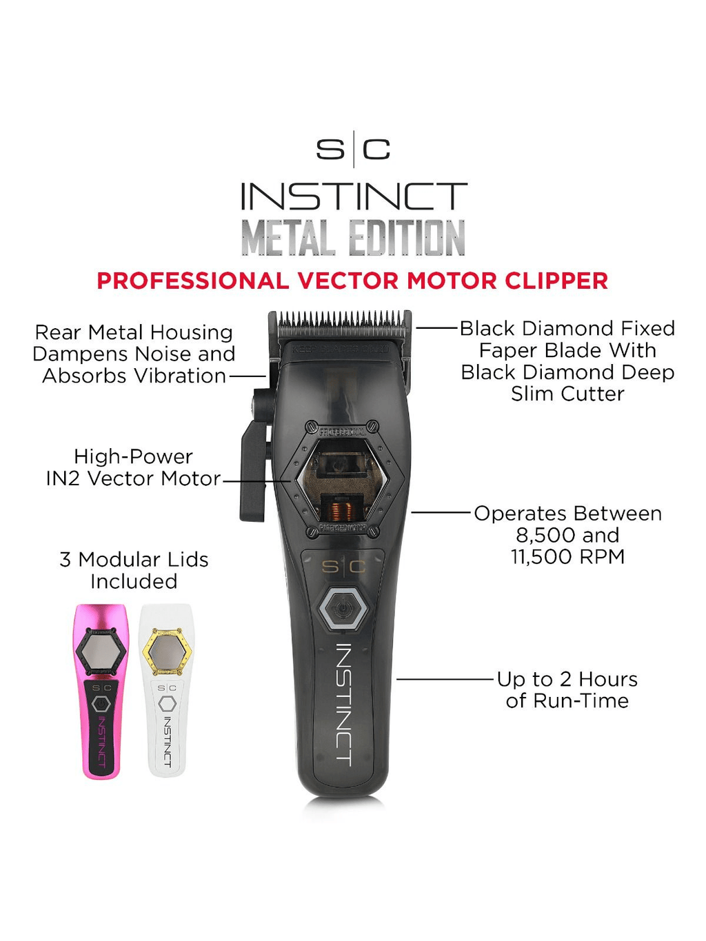 STYLECRAFT Instinct Metal Clipper – Professional Vector Motor Clipper 2