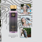 NISHLADY L’amour Rose vücut spreyi, 260ml, canlı gül kokusu ve ferahlatıcı aroma ile gösterişli şişe.