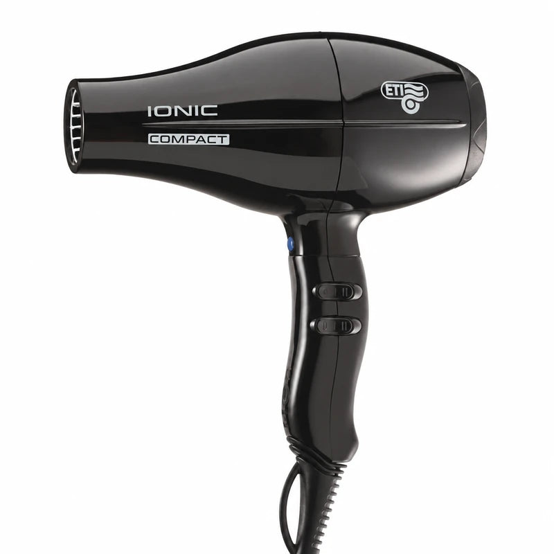 ETI Ionic Compact 2200W professional hair dryer with visible manufacturer logo