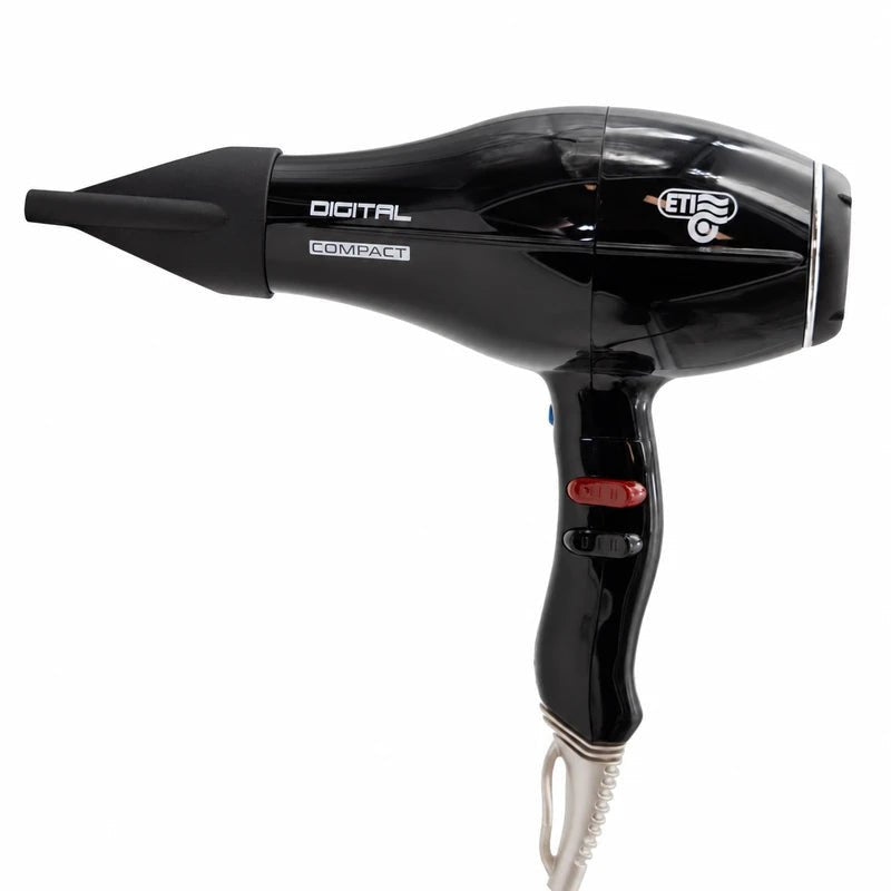 ETI Digital Compact 2400W professional hair dryer with visible manufacturer logo