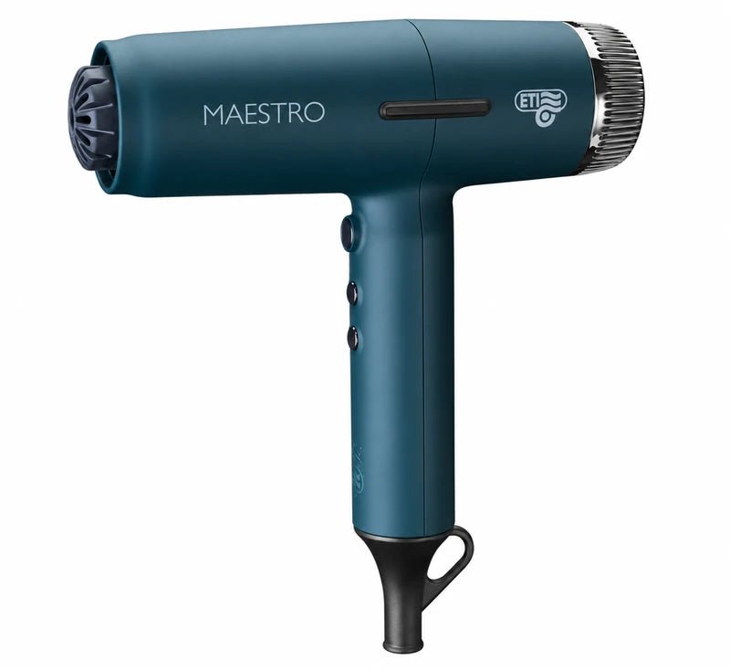 Cobalt Blue ETI Maestro hair dryer with original manufacturer markings
