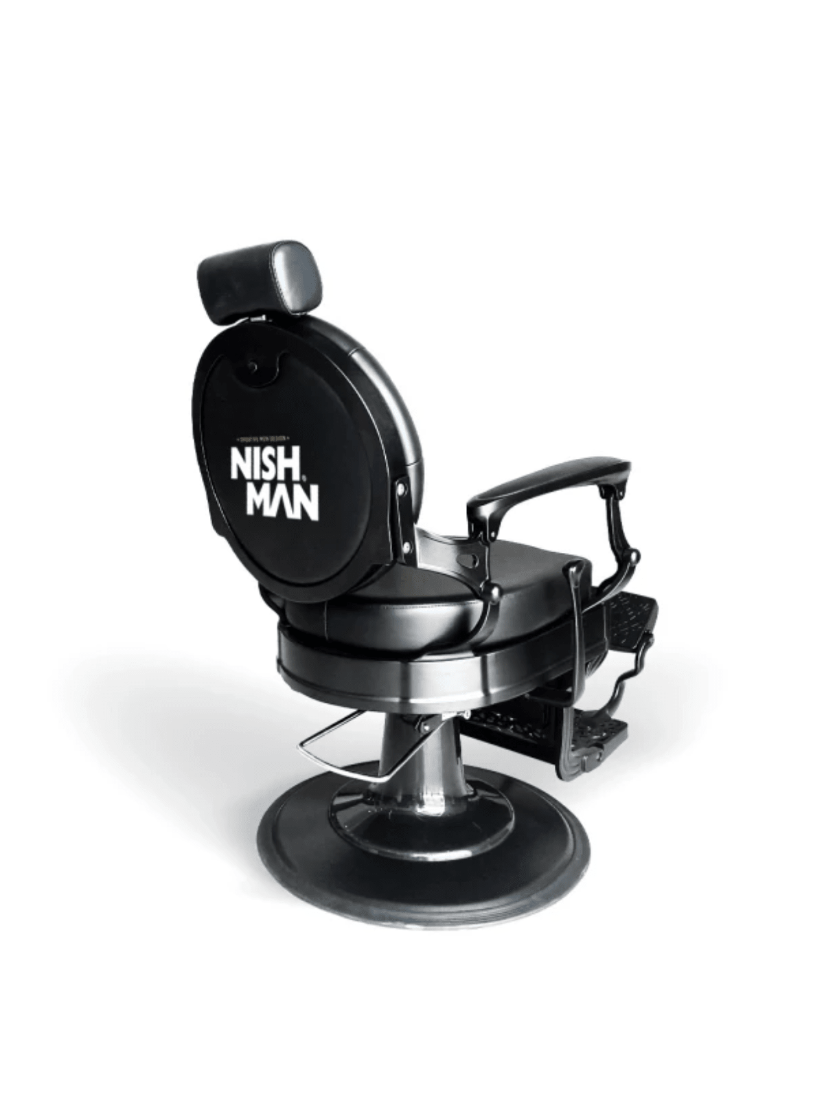 НИШМАН Бръснарски Стол – Професионален Хидравличен Стол С Реклайн Функция
