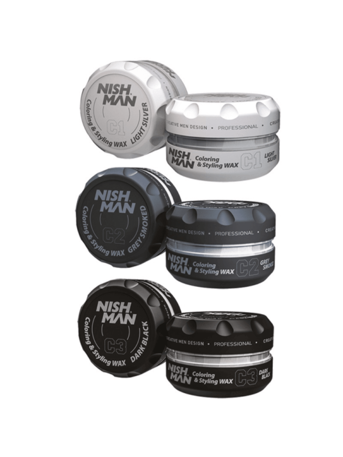 NISHMAN premium saç boyama wax'ı, renkli saç şekillendirme wax'ı, parlak ve canlı saçlar için doğal görünüm sağlar.