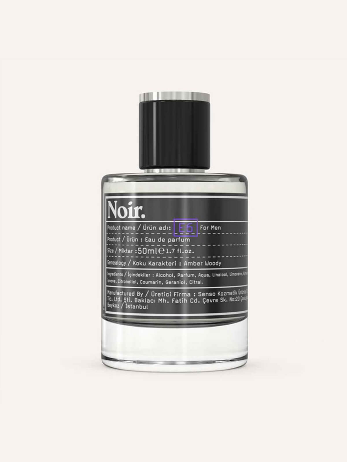 Noir Man E6 EDP Parfum 50 ML
