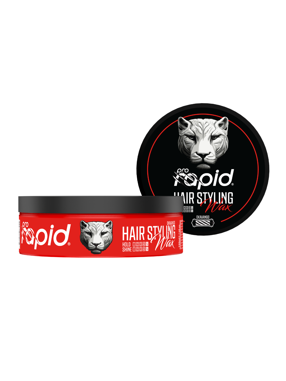 PRO RAPID MEN HAIR STYLING WAX OKAVANGO 150 ML – MANGO SCENT | ULTRA STRONG HOLD &amp; HIGH SHINE