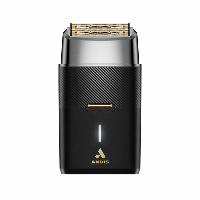 ANDIS TS-3 Profoil Plus II black shaver with gold foil heads
