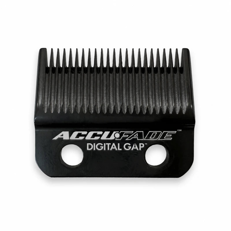 COCCO Accufade black graphene fixed clipper blade with Digital Gap marking
