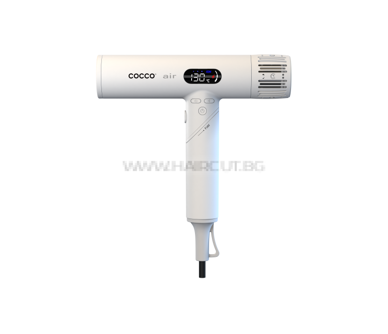 COCCO Air Ionic – Professional Ultra-Light Ionic Hair Dryer — White