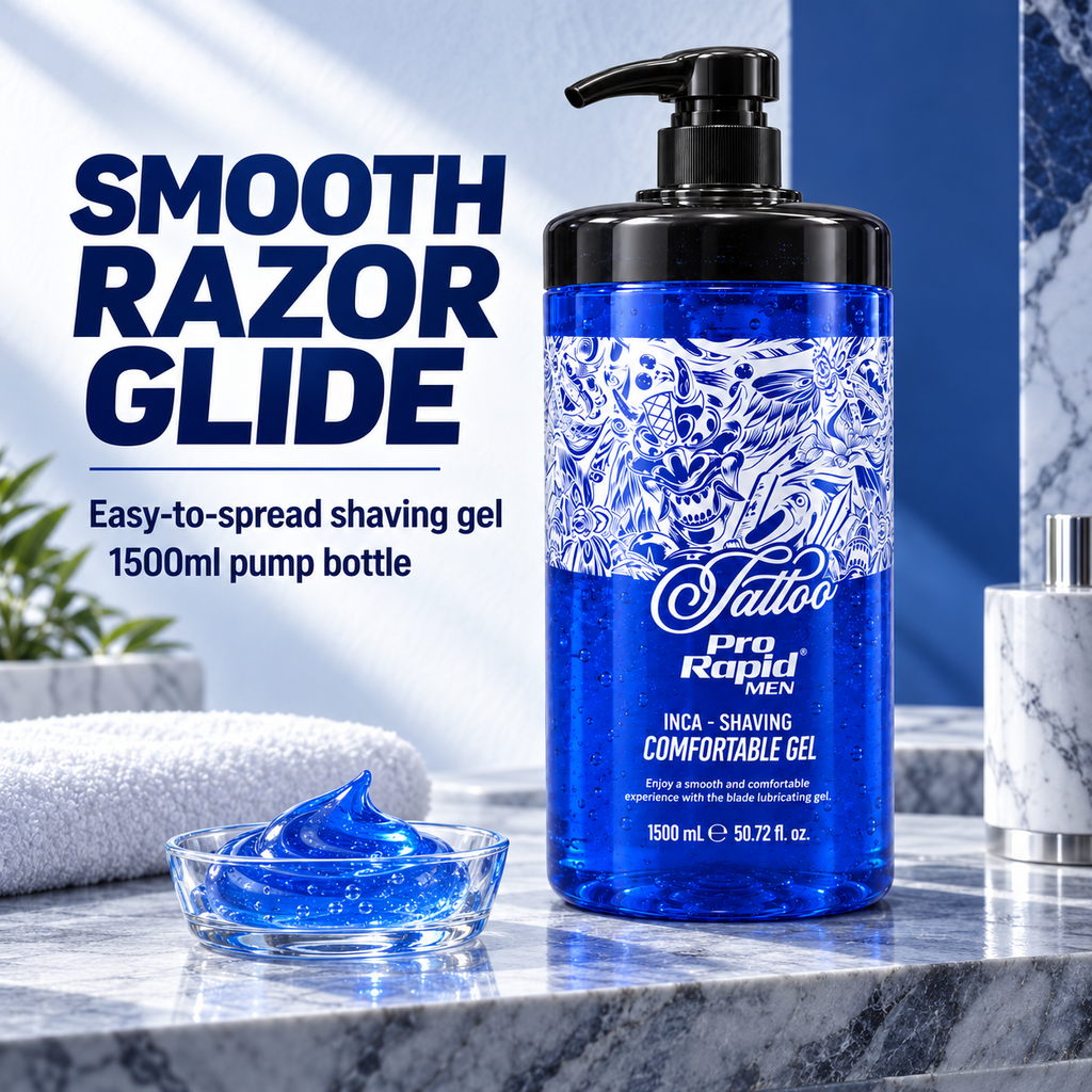 PRO RAPID blue shaving gel 1500 ml pump bottle