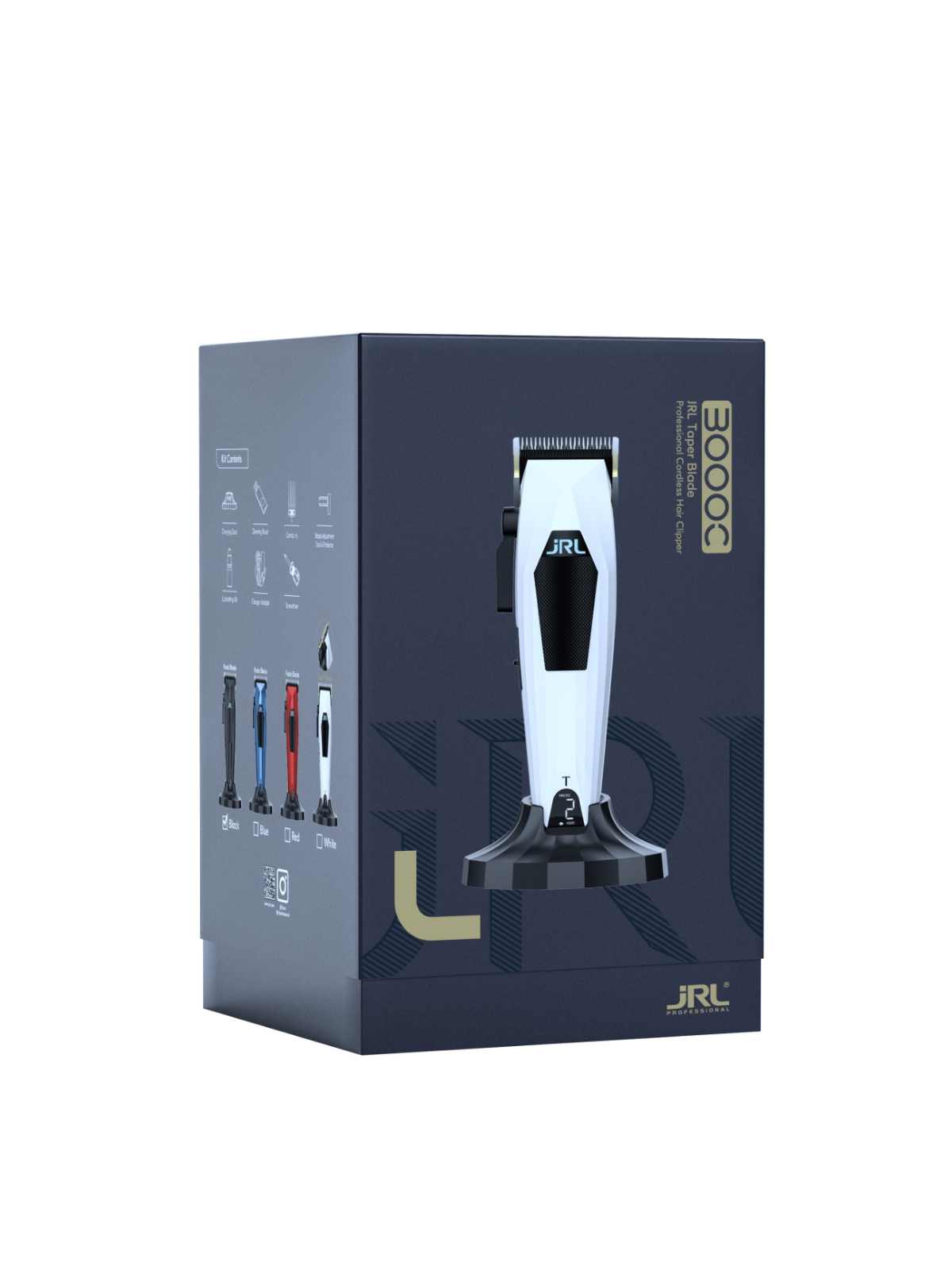 JRL Aura Taper Clipper 3000C White – Професионална Компактна Машинка за Подстригване