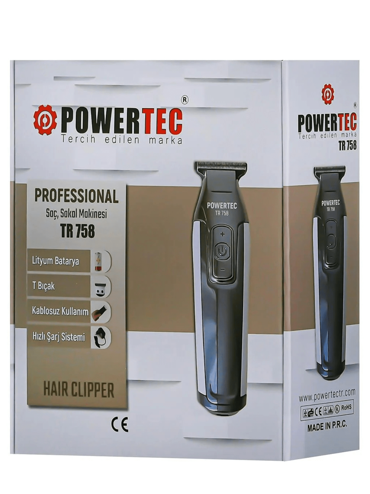 POWERTEC TR-758 ПРОФЕСИОНАЛЕН ТРИМЕР С T-ОБРАЗНО ОСТРИЕ – 0.1 ММ