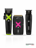 Gamma+ XCell Metal Combo – Професионален Комплект Машинка За Подстригване, Тример И Шейвър
