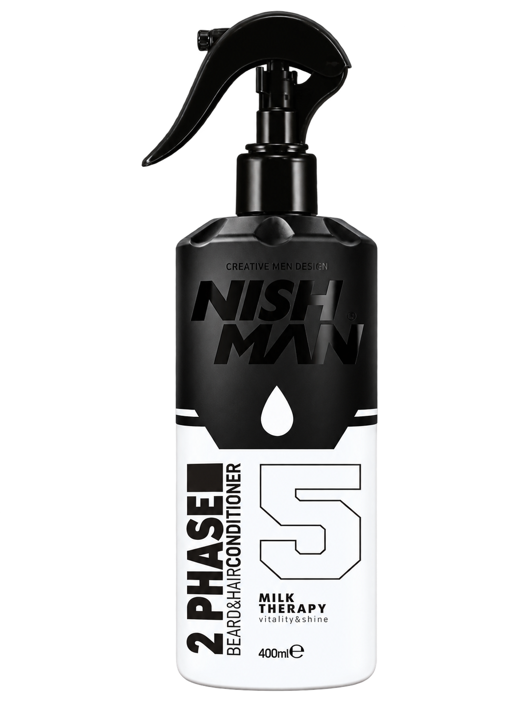 NISHMAN Двуфазен Балсам за Коса и Брада 05 Milk Therapy 400 мл